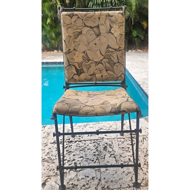 Late 20th Century Set of Eight Ilana Goor Forged Iron Dining Chairs Mexico, Circa 1980s For Sale - Image 5 of 10
