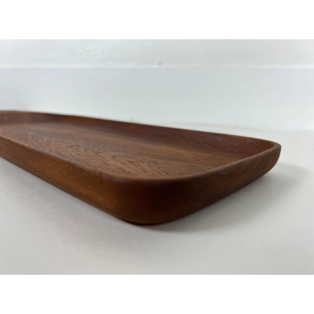 Mid-Century Modern Danish Teak Tray With Handle by Bonniers For Sale - Image 3 of 9