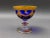 Mid 20th Century Interglass Italy 24k Gold Cobalt Blue Crystal Compote Serving Bowls- Set of 6 For Sale - Image 4 of 10