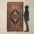 Malayer rug in cotton, fine knot, hand-made. This piece is attributed to the mentioned designer/maker. It has no...