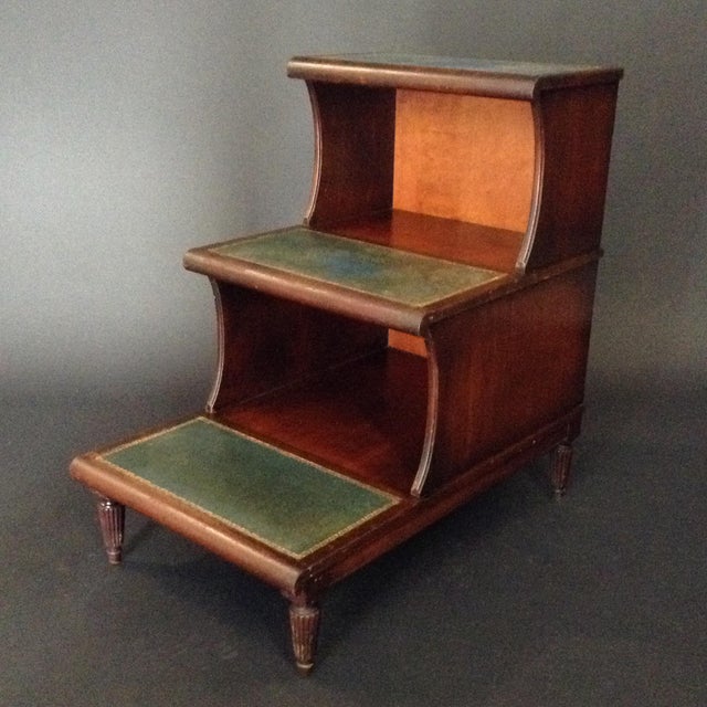 1920 S Antique Georgian Style Library Stairs Chairish