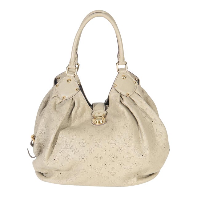 Beige Monogram Mahina L Hobo For Sale