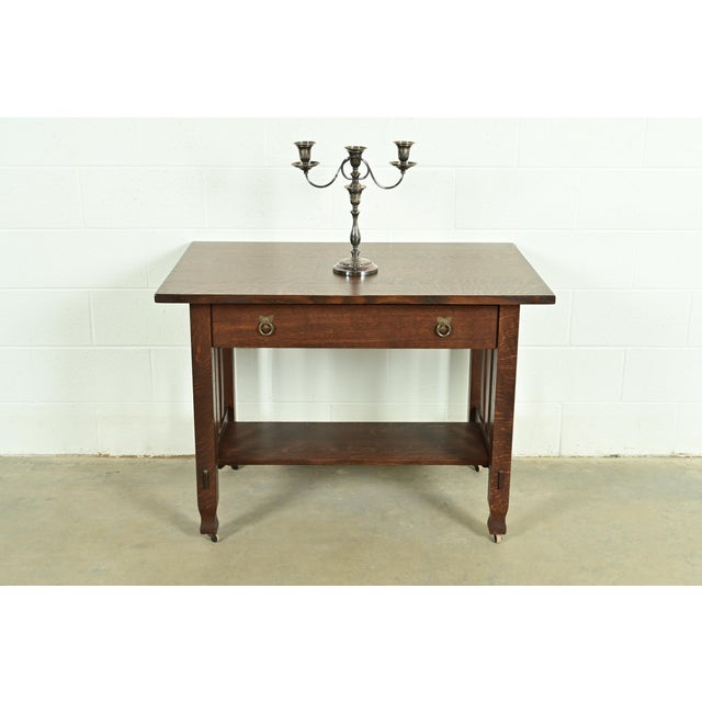 Tiffany & Co. Style Antique Victorian Silverplate Three-Light Candelabra For Sale - Image 14 of 16