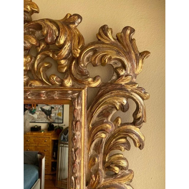 1970s Rococo Giltwood Mirror For Sale In Los Angeles - Image 6 of 13