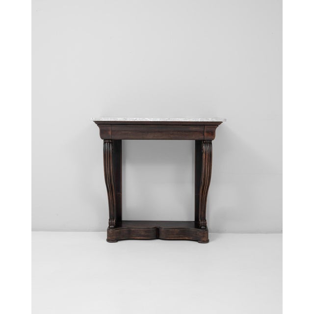19th Century French Restauration Console Table With Marble Top For Sale In Greensboro - Image 6 of 18