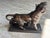 Bronze Roaring Tiger on a Plinth Base For Sale - Image 4 of 8