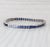 Metal 11.50ctw Lab Created Blue Sapphire Tennis Bracelet 10k White Gold 7.25" 4mm For Sale - Image 7 of 7