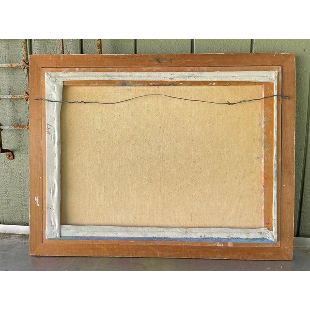 Large Signed Impasto Painting of Sailboats For Sale - Image 12 of 12