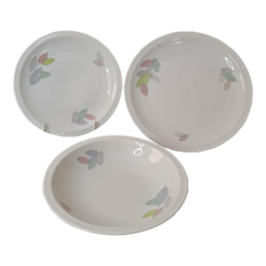 Vintage Arzberg Bone China 3-Piece Setting Germany Arz3415 Leaves