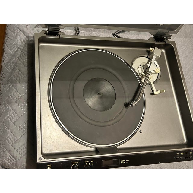 Mid-Century Modern Optonica Vintage Turntable With Glass Dustcover For Sale - Image 3 of 5