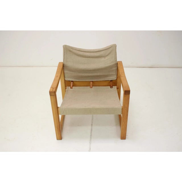- 1980s - Designer: Karin Mobring for Ikea - Model Diana safari chair - Textile (canvas) This piece is attributed to the...