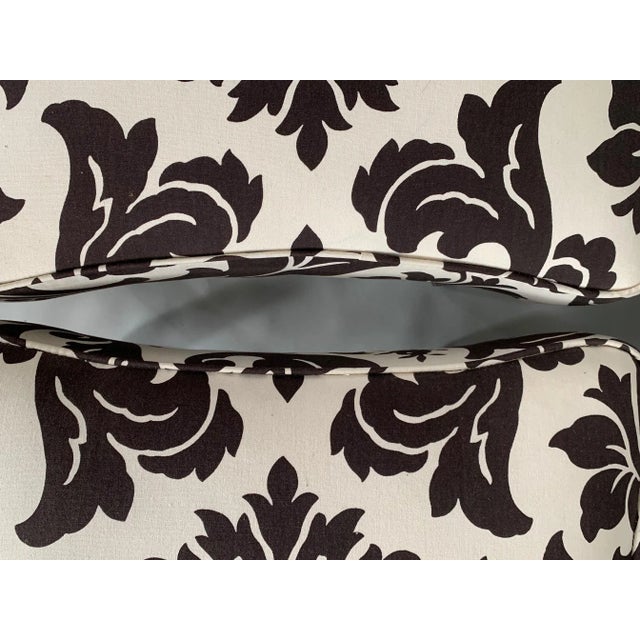 1950s Vintage High Back Decorator Chairs- A Pair For Sale - Image 4 of 10