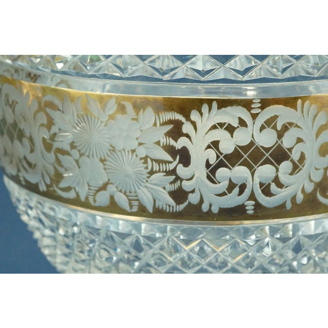 Vintage Crystal Cup Vase by Val Saint Lambert Factory, 1940s For Sale - Image 11 of 18