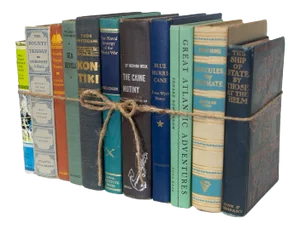 Decorative Books - Vintage Nautical Book Bundle - 1 Foot of Books