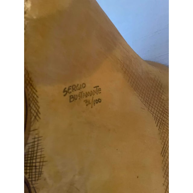 Sergio Bustamante Papier Mache Ram's Head Wall Sculpture For Sale In Washington DC - Image 6 of 7