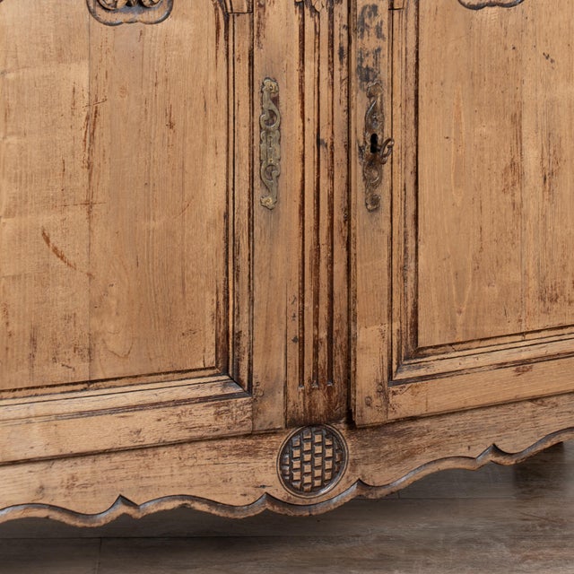Early 19th Century French Bleached Oak Sideboard Buffet For Sale - Image 13 of 16