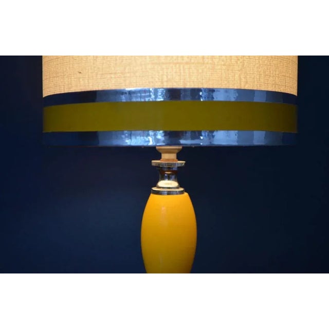 1970s Yellow and Silver Space Lamp, 1970s For Sale - Image 5 of 12