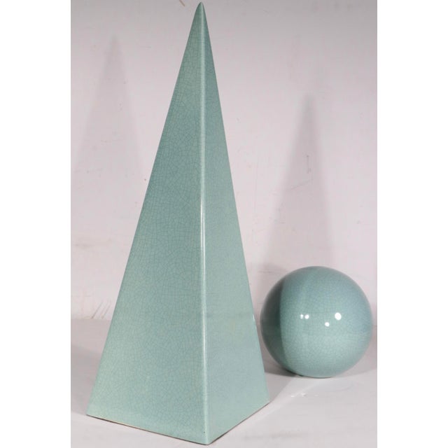 Ceramic Trylon and Perisphere by California Pottery Maker Jaru Circa 1985 For Sale - Image 11 of 15