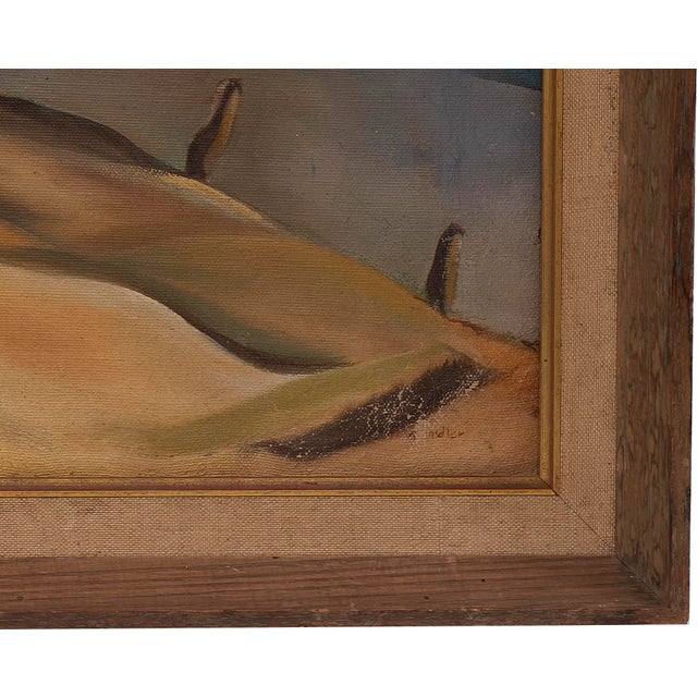 Early 20th Century American Regionalist Landscape Painting by Very Talented Mystery Artist For Sale - Image 5 of 10