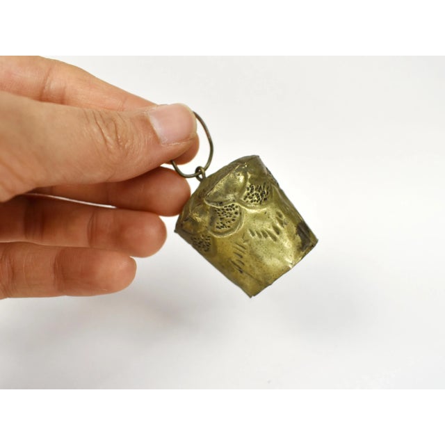 Antique Brass Fruits and Gourd Model Figurines Ornaments With Wall Hanging Rack Decor - 7 Pieces For Sale - Image 9 of 12