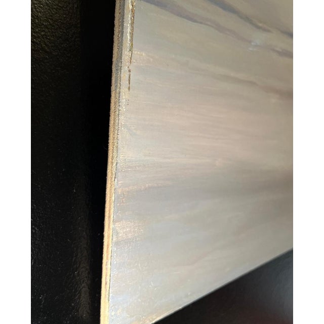 Blue Claude Sauthier, Piriac-sur-Mer, Bretagne, 1970s, Oil on Wood For Sale - Image 8 of 10