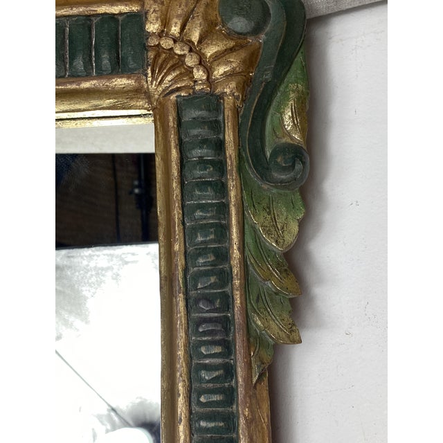 Gold Carved Wooden Mirror, 1970s For Sale - Image 8 of 18