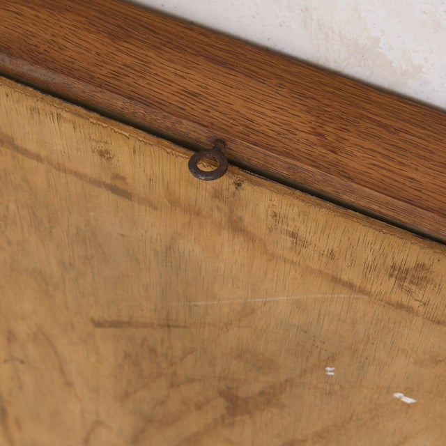 Wood French Rectangular Wood Wall Mirror, 1940s - 2 Available For Sale - Image 7 of 8