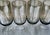 Gray Tall Set of 4 Crystal Tawny & Clear Stem Glasses, 1970's For Sale - Image 8 of 18