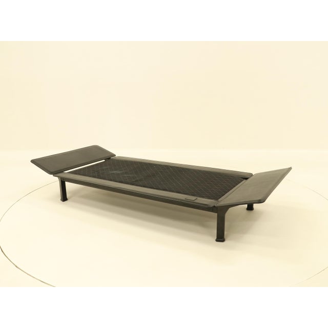 Daybed in Black Leather by Zanotta, 1990s For Sale - Image 9 of 18