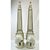 Mid 20th Century Italian Majolica Elephant Obelisks by Meiselman Imports - A Pair For Sale - Image 9 of 13