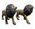 Metal Pair of Monumental Bronze Lions For Sale - Image 7 of 10
