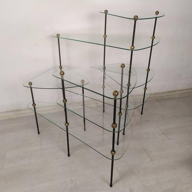 Vintage Modular Glass Shelf, 1950s, Set of 8 For Sale - Image 6 of 14