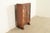 Gilbert Rohde Antique English Art Deco Carved Oak Bookcase or Display Cabinet, Circa 1930s For Sale - Image 4 of 13