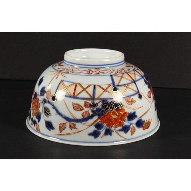 Fine 18th C. Edo Japanese Imari Bowl With Imperial Chrysanthemum Mark For Sale - Image 15 of 17