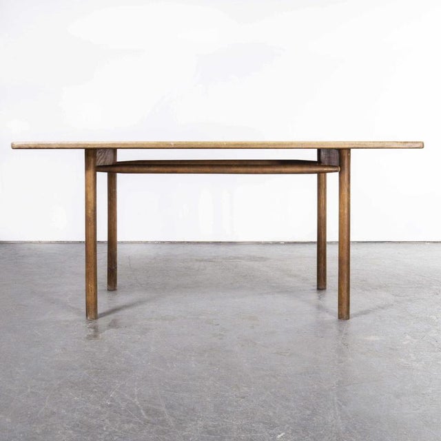 Oak Rectangular Dining Table by Pierre Gautier-Delaye, 1950s For Sale - Image 4 of 10