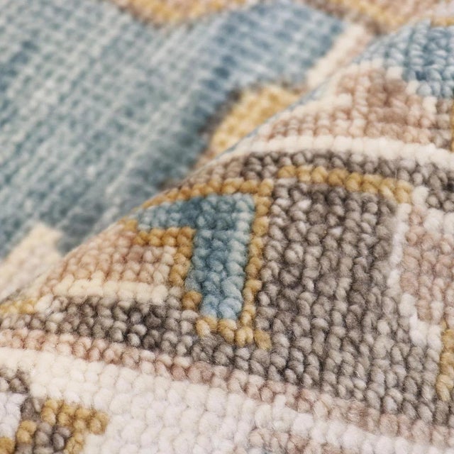 Pasargad Home Serapi L. Blue Wool Area Rug-12' 2'' X 15' 3'' For Sale - Image 4 of 5