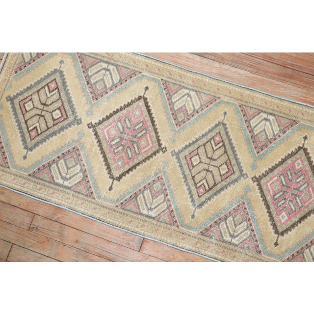 Vintage Persian Small Rug - 2' x 4'2" For Sale - Image 12 of 18