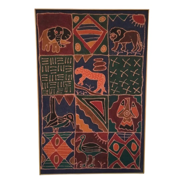 African Sadza Batik Tapestry, 1940 For Sale