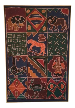 African Sadza Batik Tapestry, 1940
