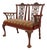 Chinese Chippendale Style Painted Finish Settee Bench For Sale