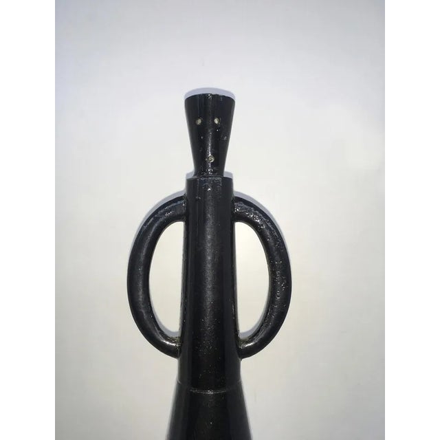 Metal Italian Abstract Sculpture by Alessandro Guerriero, 1980 For Sale - Image 7 of 13