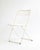 New Cream White Metal Folding Chair For Sale - Image 13 of 13