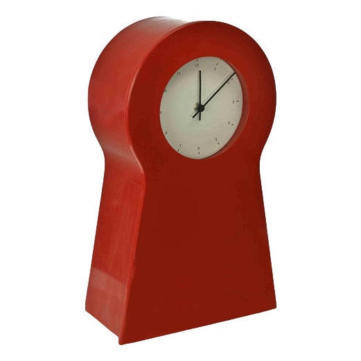 Vintage Wall Clock in Plastic and Metal by Thomas Eriksson for Ikea, Italy For Sale