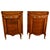 Wood Pair Antique 18thC French Louis XV Inlaid Marquetry Ormolu Tambour Cabinets 1780 For Sale - Image 7 of 18