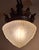 Ceiling Lamp with Brass Mount and Bronze Trim with Matt Relief Glass Shade, 1890s For Sale - Image 5 of 7