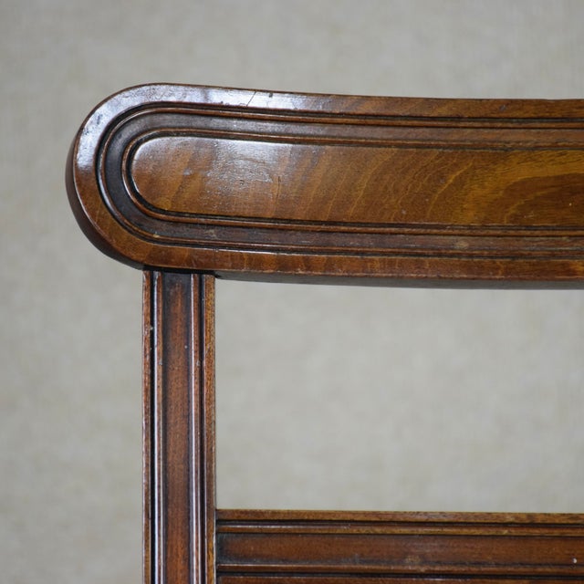 Wood Antique Regency Chairs in Cuban Mahogny, 1820, Set of 8 For Sale - Image 7 of 11
