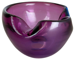 Purple Murano Glass Ashtray, Italy, 1970s