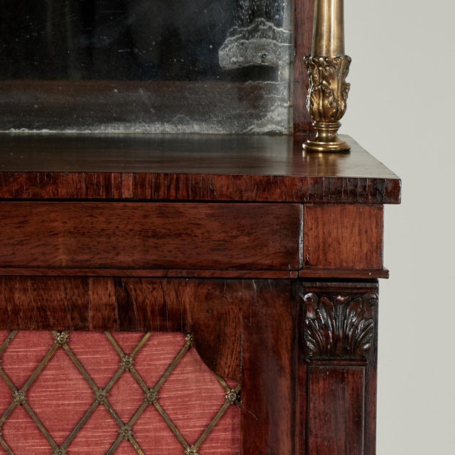 Red Antique English Regency Rosewood Ciffonier or Cabinet For Sale - Image 8 of 14