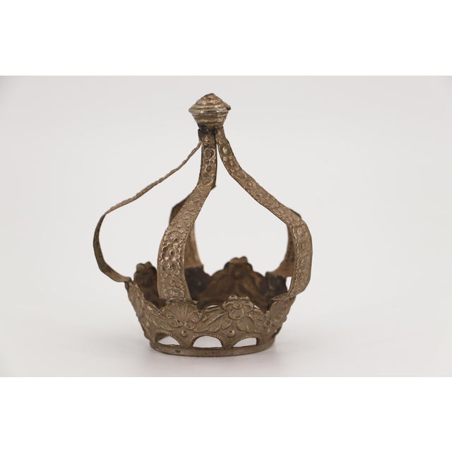 Origin: Portugal. Circa: 19th Century. Material: Tin. Item condition: Some imperfections along the crown. One section of...