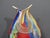 Large Murano-Style Multicolor Hand-Blown Freeform Art Glass Vase For Sale - Image 12 of 15